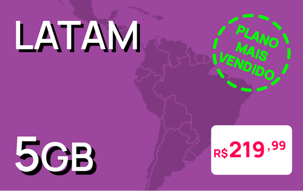 5GB LATAM | R$219.99: null